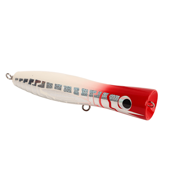 Reflekterende Basswood Popper Fiskeagn - 5,5 tommer 1,6 oz, attraktive farger, perfekt for bas, tunfisk, GT