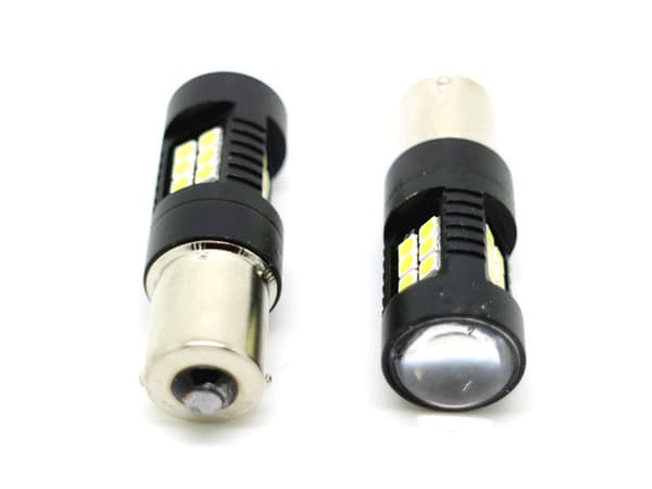 Bau15s 6000K Canbus LED-lamper bremselys ryggelys 12v 1156 Silver grey Silvergrå