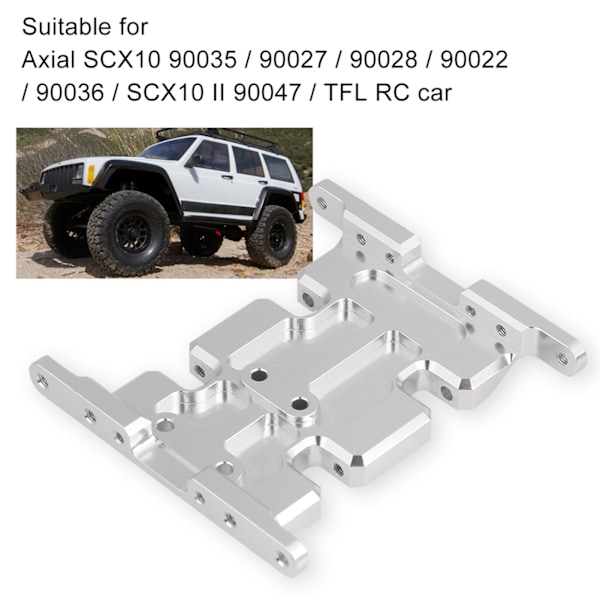 Aluminiumlegering tilbehørsdel Gearbox Mount Holder for SCX10 / SCX10 II / TFL RC Crawler Car