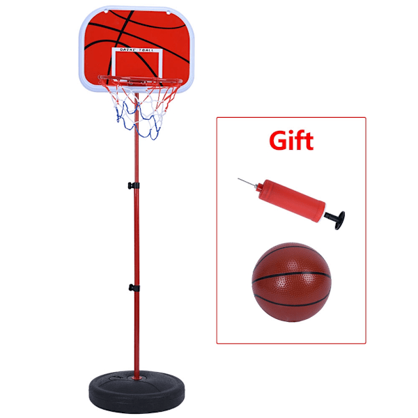 Høydejusterbar Basketballstativ System Hoop Backboard Nettsett for Barn