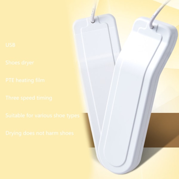 Bärbar starttork USB skotork, intelligent timerfottork med intelligent timer värmestarttork DC5V3A-ingång
