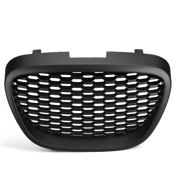 Glans/matt Svart Front Honeycomb Grill Mesh Badgeless Grille För Seat Leon Mk2 1p Altea Toledo Mk3 2004-2009 Front Bumper Gri Matte Black