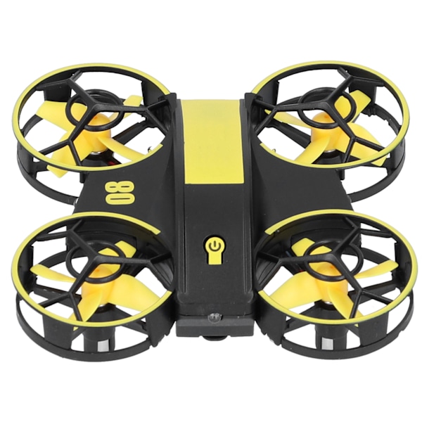 Mini 2.4G Drone Høydehold 360 graders rotasjon RC Quadcopter leketøy med fjernkontroll Gul