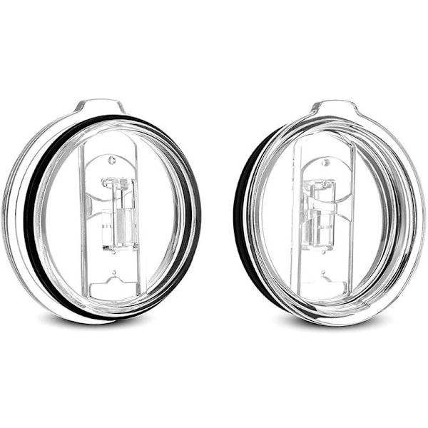 304 Rostfritt Stål Dubbel Tumbler Cup (2-pack) Rödvin Vitvin Tumbler med Lock, Borstad Metall