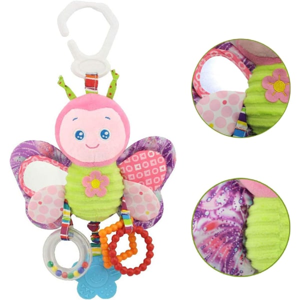 Klämbar baby leksak för spjälsäng eller barnvagn Baby Awakening Toy, Ed Comfortable