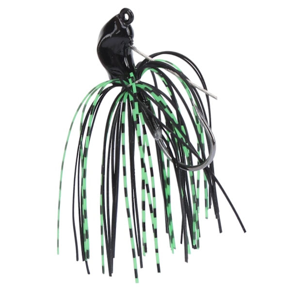 Willow Leaf Spinnerbait Anti-snag Bottenfiske Lure Spinnerbete för Färskvatten Havsabborre Svart