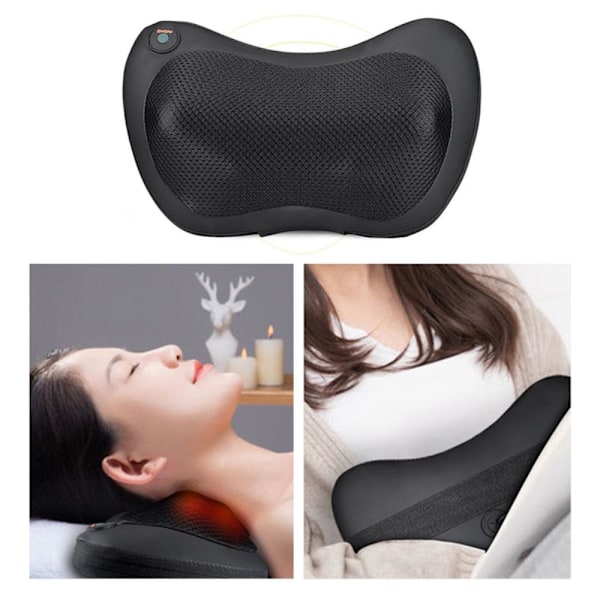 Massagepude Med Varme Sort