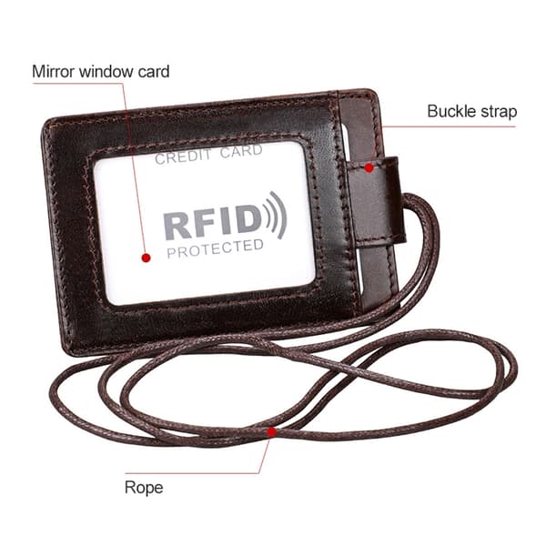 RFID kortholder med nakkestropp og ID-brikke