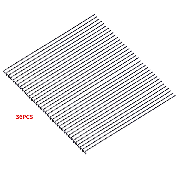36st/set Stål mountainbike cykel ekrar med nipplar svart 259mm