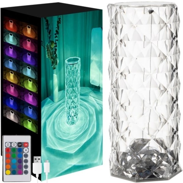 Bordlampe Krystall - RGB Multicolor multifärg