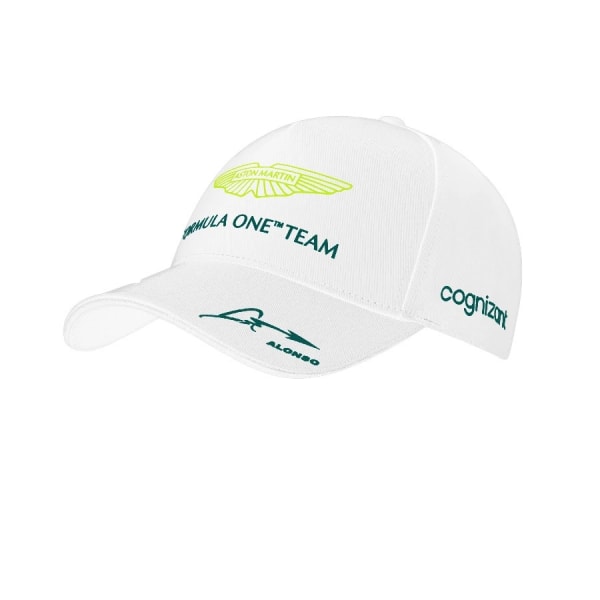 Aston Martin F1 Team - Team Drivers Baseball Cap Lime Green - Unisex - Säädettävä, yksi koko sopii kaikille White