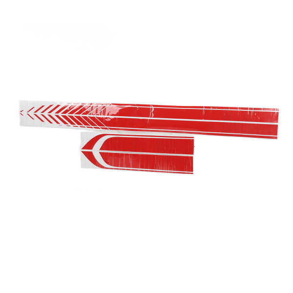 4 stk. universelle, lette, bærbare og vanntette bilklistremerker for DIY-dekorering av bilsiden – røde