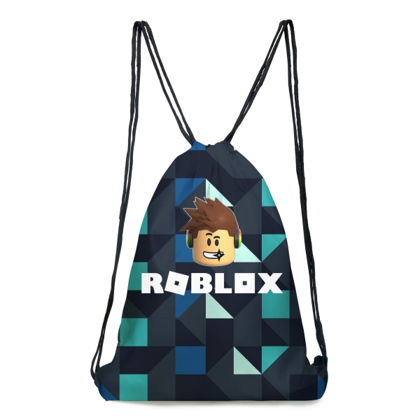 Spot game roblox rygsæk todelt sæt til folkeskole- og gymnasieelever skoletaske børns rygsæk roblox2 plaid: drawstring pockets