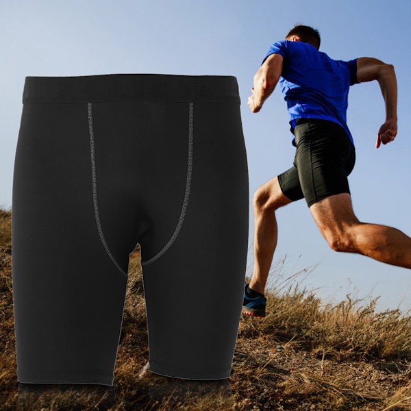 Herr Sport Tight Running Shorts Fukttransporterande Snabbtorkande för Utomhus Löpning Fitness Träning (XXXL)