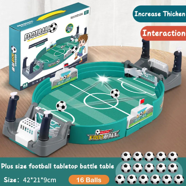 Fotbollsbord för familjefest Fotboll Brädspel Desktop Interaktiva fotbollsleksaker Barn Pojkar Sport Portabelt spel Utomhus Gåva respekteras Medium 16 Balls