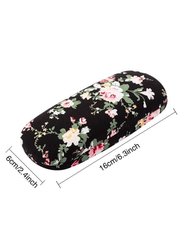 2 stk Brilleetui Hardt etui for kvinner Blomstermønster