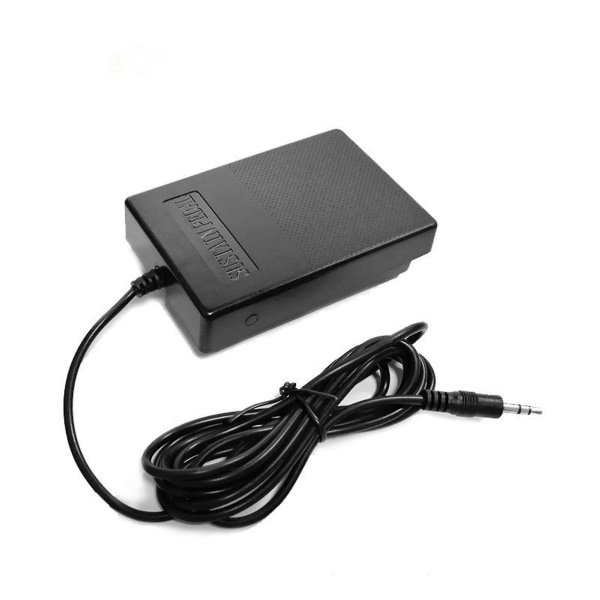 Keyboards Sustain Foot Pedal 3,5 mm Jack Digital Piano Controller Switch Wide Pedal Design med 1,8 m gillade Black