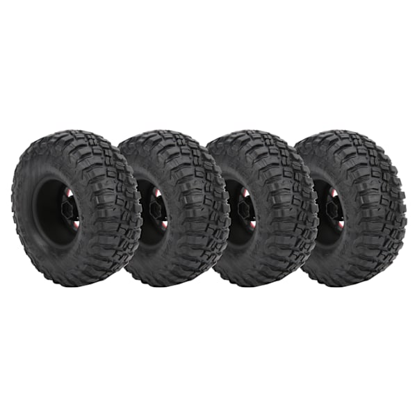 4 stk. 1/10 Gummi Fjernstyret Bil Nav Dæk Sæt til Traxxas Trx4/HSP/Tamiya Axial SCX10 D90 Rød