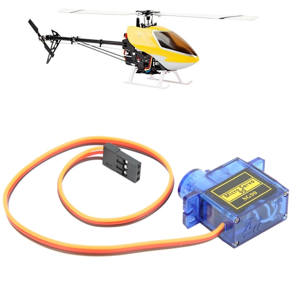 10 stk SG90 9G Mikro Servo Motor Tilbehør til 6CH RC Helikopter Fly Kontrol Blå