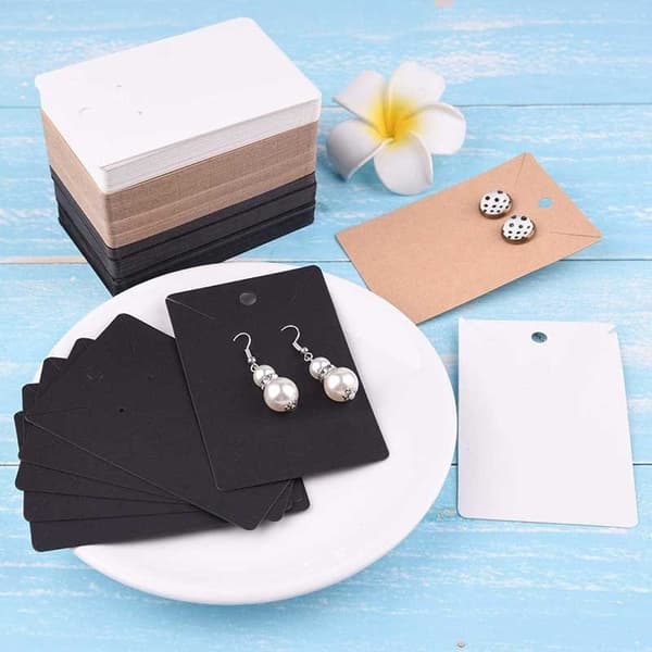 100 st/förpackning Smyckesdisplaykort Halsband Förpackningskort D