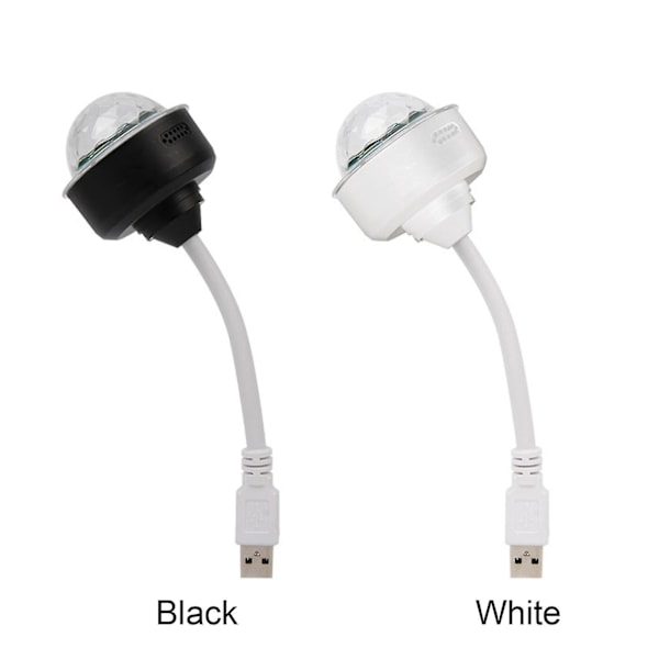 USB Discolys, Plug In Discokugle Lys, Discokugle Lys [db] Black