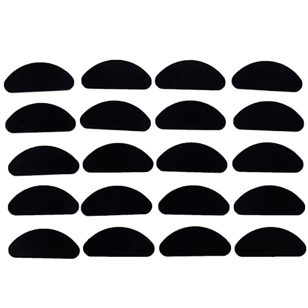 10 st Glasögon näskuddar glasögon självhäftande näskuddar av silikon Black
