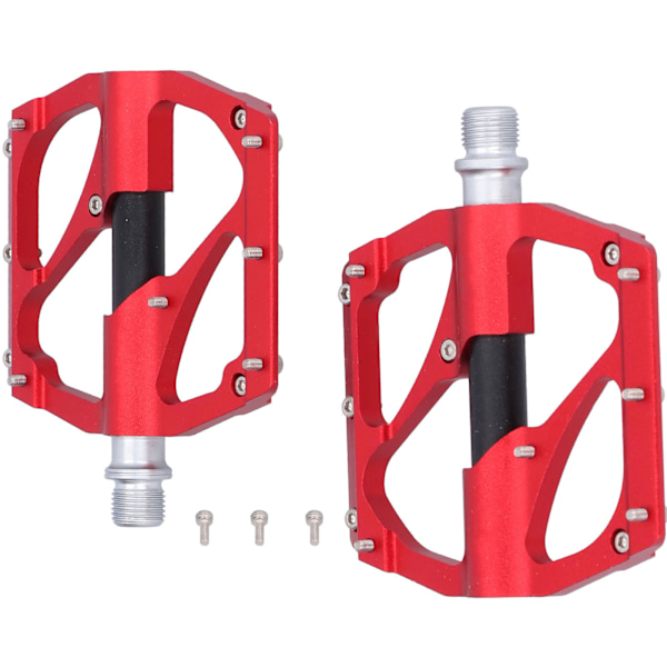 Anti‑Slide Aluminium Alloy Widen High Speed Bearing Pedal Mountain Bike AccessoriesRed