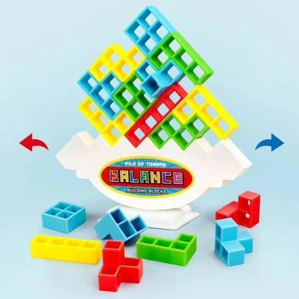 Tetris staplingsblock Balanspusselbräda Pedagogiska leksaker Comfortable 1pc
