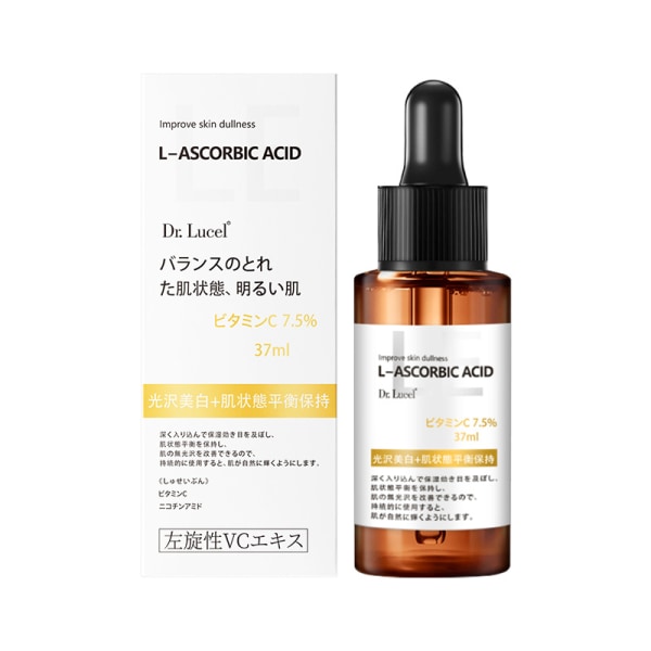 L-VC Essence 7,5% lysner hudtonen, falmer acnemærker og formindsker porerne.