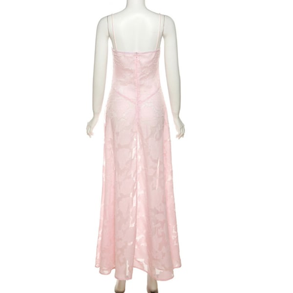 Moderiktig och sexig genomskinlig blommig klänning XL xl