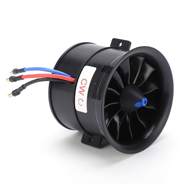 EDF 70mm 12 Blade Luftkanal 6S 2100KV ESC Hastighedsregulator Sæt Kompositmateriale til RC Bil CW