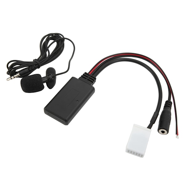 12-pin Bilradio RD4 Bluetooth Musik Aux Audio Kabel Adapter Ersättning för Citroen C2 C3 C4 C5 C6 C8 Med mikrofon