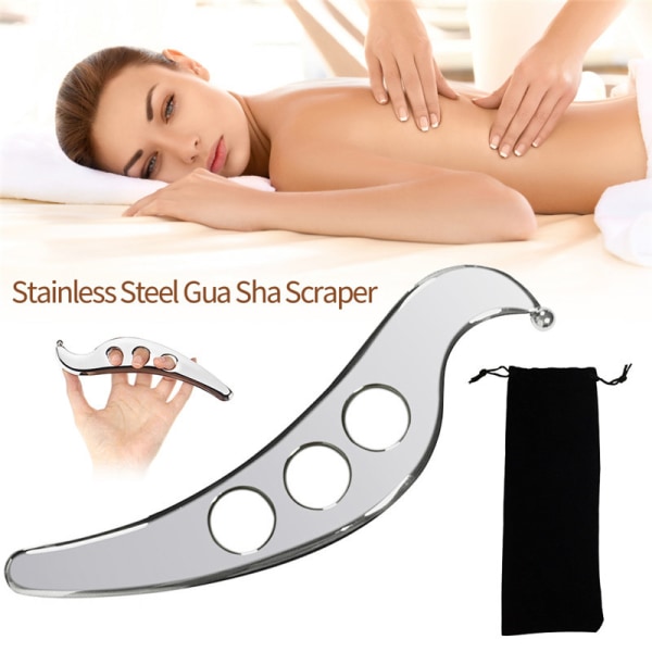 Gua Sha Tool Steel Manuell Skrapande Massager Skin Care Release