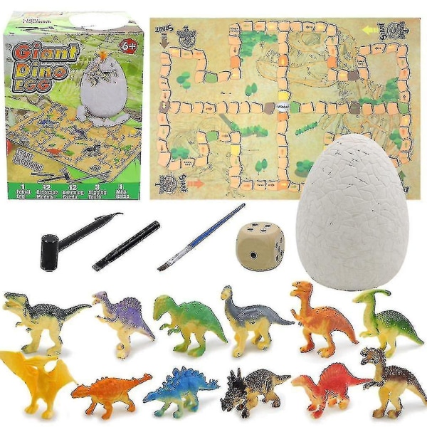 Dinosauruksen munat Ludo 2 in 1 Kaivauslelut Tiedesarjat Lapsille Arkeologia Biologia gillade
