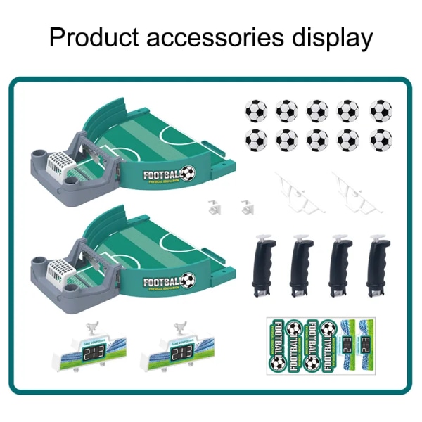 Fotbollsbord för familjefest Fotboll Brädspel Desktop Interaktiva fotbollsleksaker Barn Pojkar Sport Portabelt spel Utomhus Gåva respekteras Medium 16 Balls