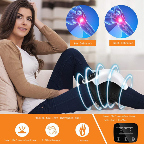 Massasjeapparat Cordless Knee Massager Sterkt batteri Infrarød Deep Heat Siste produkter