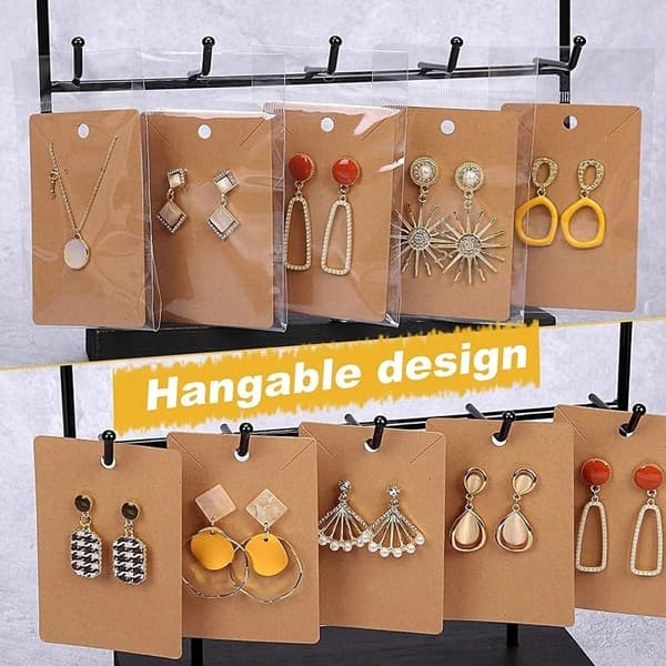 100 st/förpackning Smyckesdisplaykort Halsband Förpackningskort D