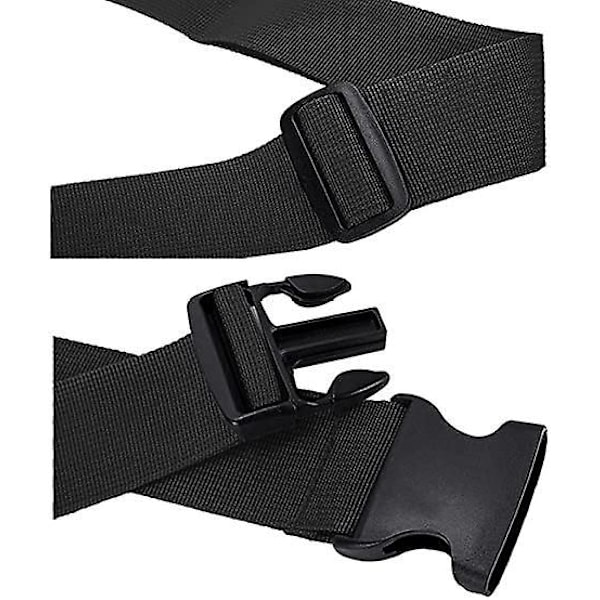 4-pack bagageremmar för resväskor Rem resebälten Tillbehör Black