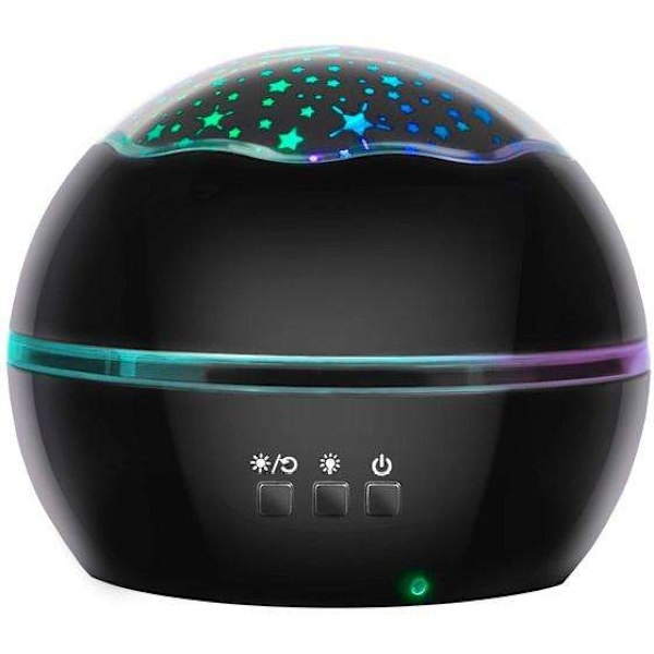 Stjärnprojektor - Galaxylampa - Undervattensprojektor - Black Svart
