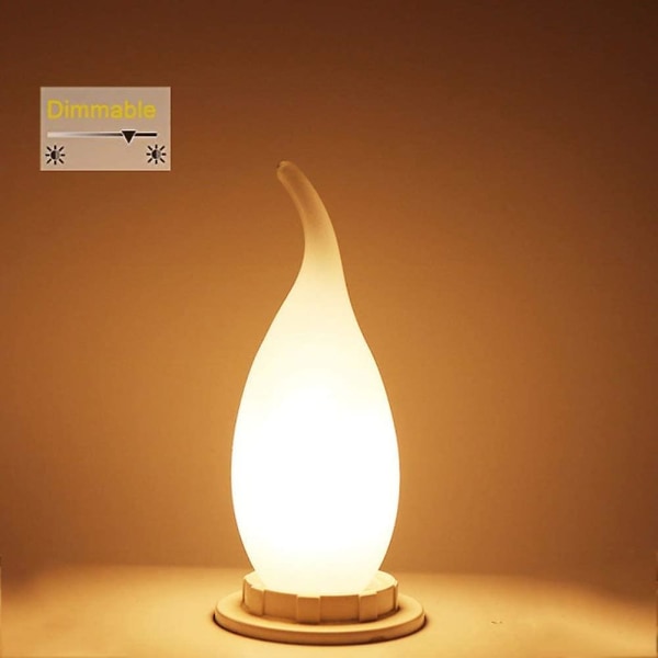 Led-lampa E14 med dimbar glödtråd, set med 10 glödlampor Flame, 4 watt konsumerad ekvivalens glödlampa 40w Comfortable