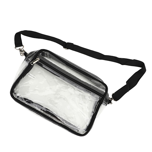 Vattentät PVC Clear Messenger Bag med justerbar rem - stor kapacitet och resevänlig