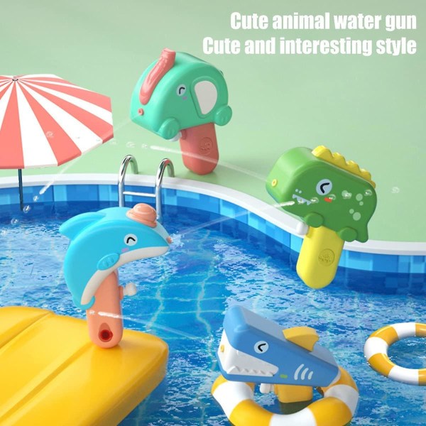 Lange skydebaner Vandblæserpistoler Lækagesikre sommervandkamplegetøj til udendørs pool Strandgillade