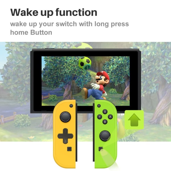 Joy Con (L/R) trådløs kontroller Nintendo Switch - Gul Grønn