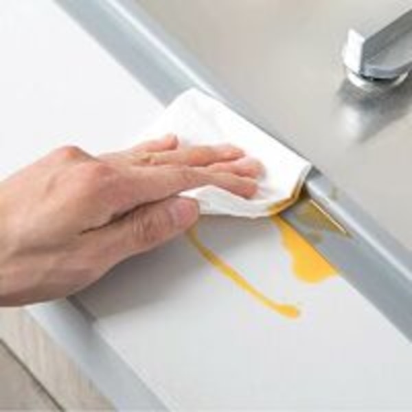 Mjuk sockellist - ändlist 22 mm 6 meter för kök och badrum, självhäftande tätningslist, flexibel böjbar list, fogtätningslist,