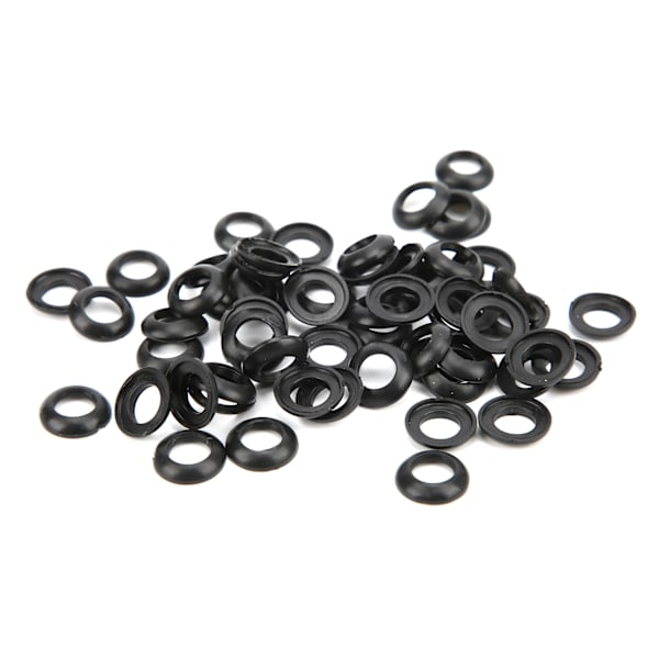 60 stk Fiskespø Byggesilikon Elastisk Vikling Sjekk Kjole Ring Trim Ring Adapter 13MM