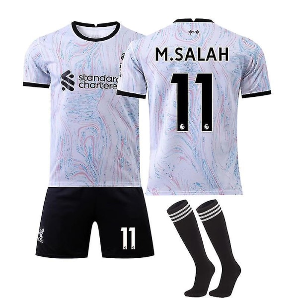 22/23 Liverpool Borta Salah Fotbollströja Träningsdräkter M.SALAH NO.11 Bekväm M.SALAH NO.11 28(150-160CM)