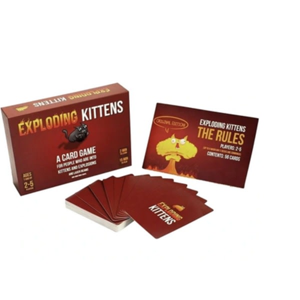 Exploding Kittens Card Game Original Edition on pakkauksessa