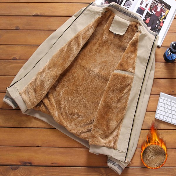 Herrejakker Vinterjakker Mote Casual Kappa Klær for Menn Slim Stand Collar b b l
