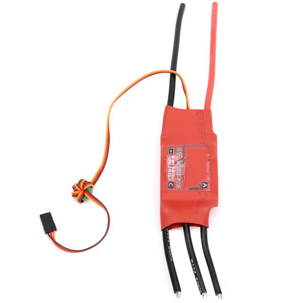 Rød Brick 200A Brushless ESC Elektronisk Hastighetsregulator 5V/5A BEC for RC Drone/FPV Drone