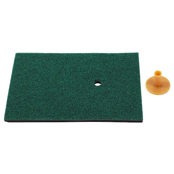 30x20cm Golf Swing Treningsmatte Innendørs Slagmatte Kunstig Grasmatte med Tee